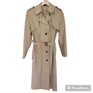 Women’s Etienne Aigner Vintage Trench Coat Tan Brown SMALL